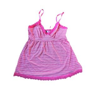 Marilyn Monroe intimates Pink Lace Trim Babydoll Camisole‎ Top Size m
